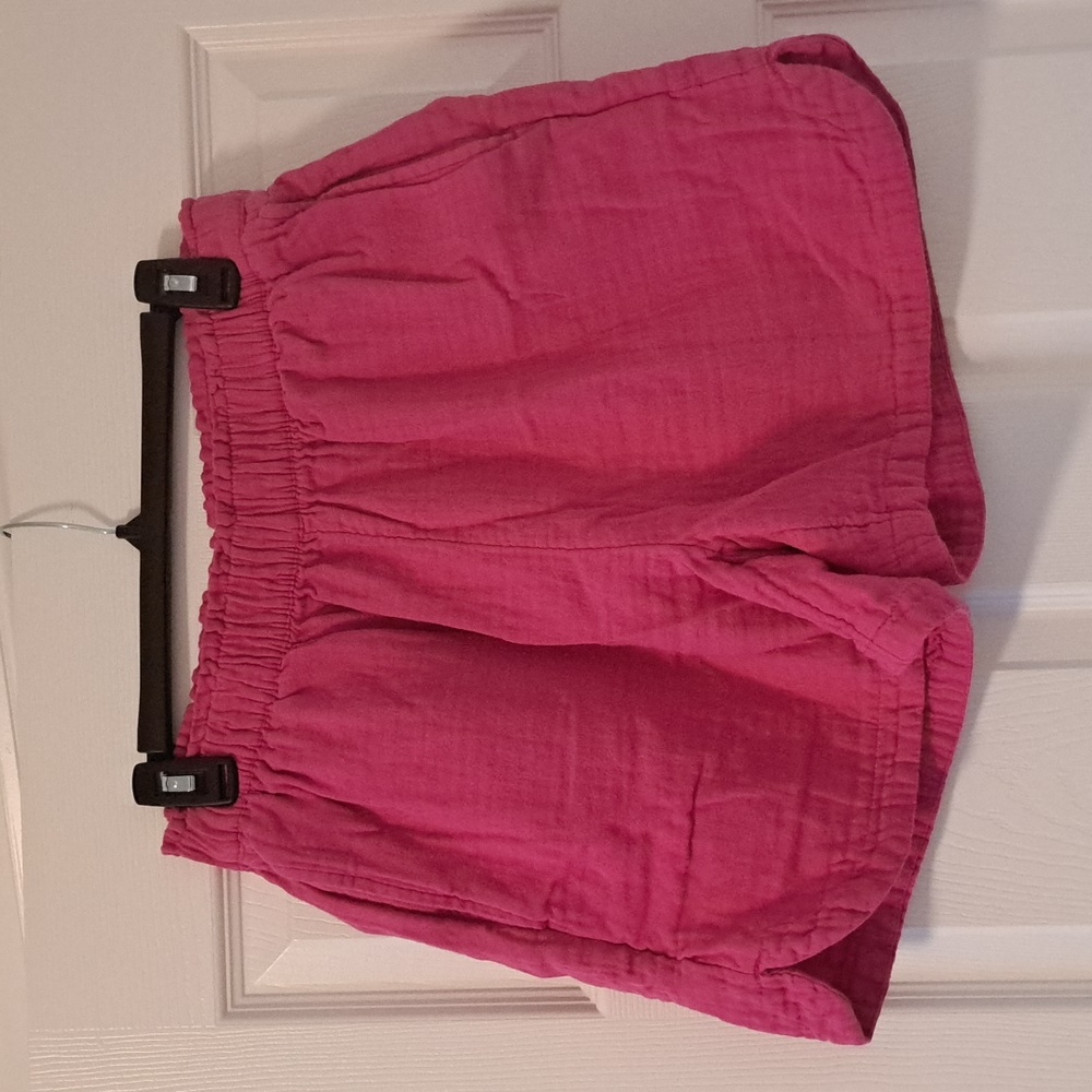 Crinkle Gauze Shorts